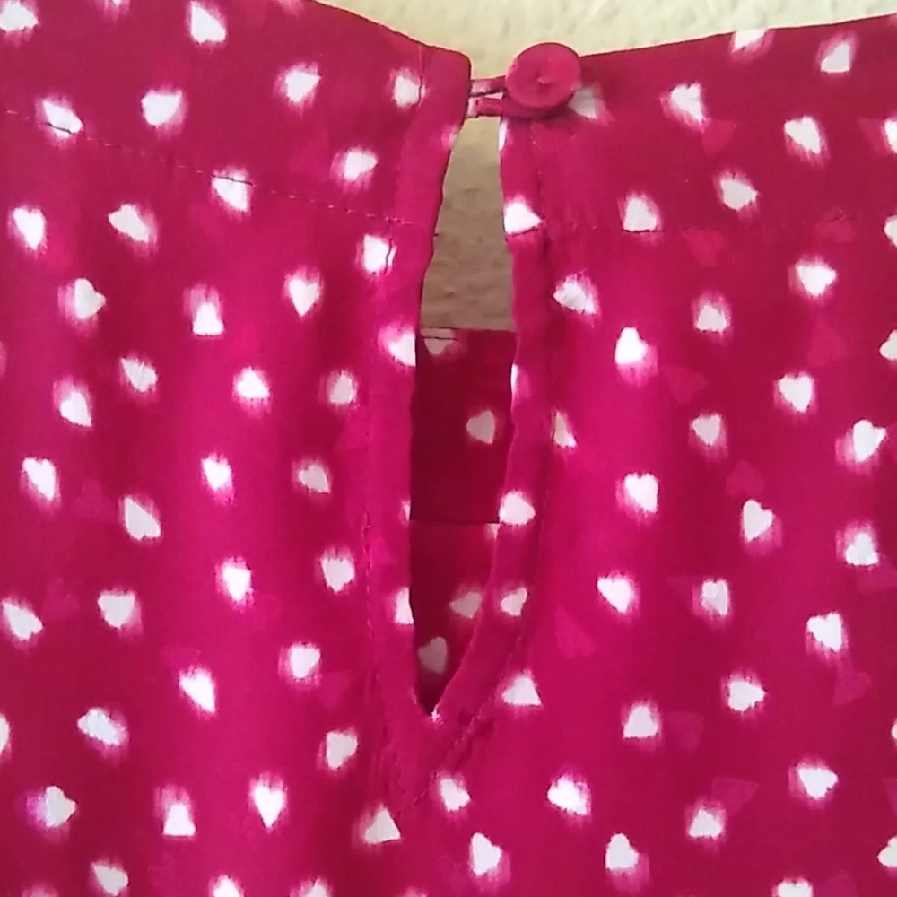 Rebecca Taylor Red Floral Eyelet Top - Picture 8 of 9